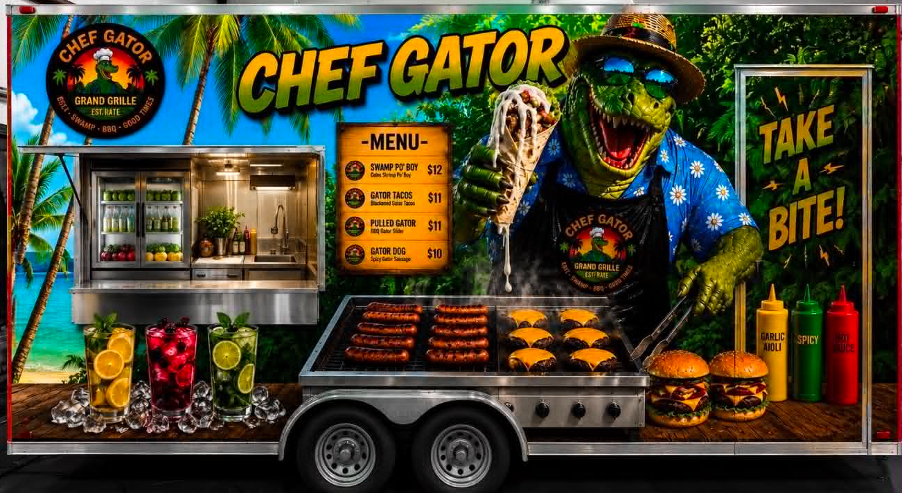 Chef Gator food truck in Jacksonville